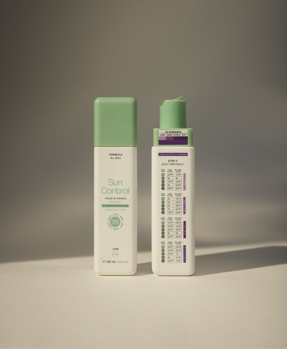 SunControl bottles standing